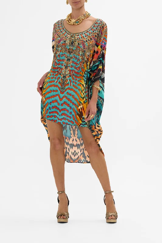 SCOOP BACK HEM DRESS DESERT VISIONS