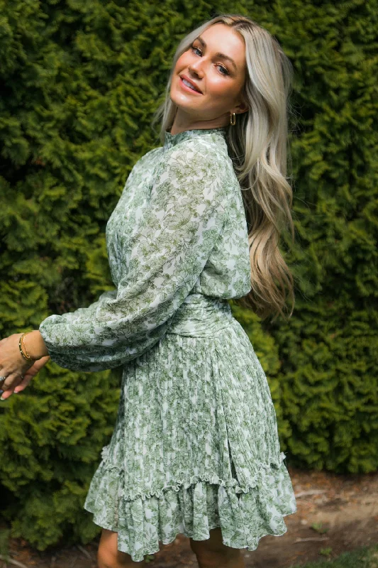 Brynley Dress in Green - FINAL SALE