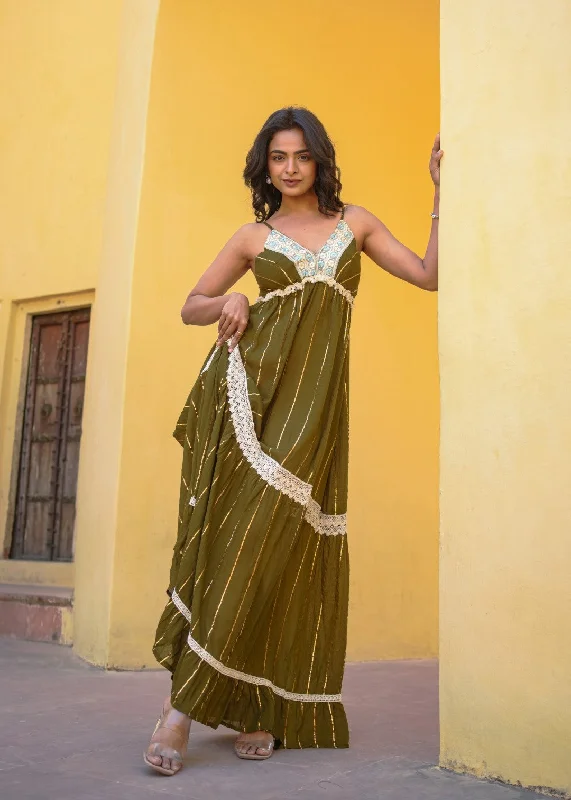 Kyra Dress Military Green