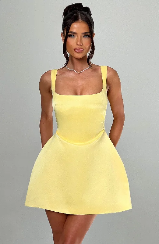 Sofie Mini Dress - Lemon