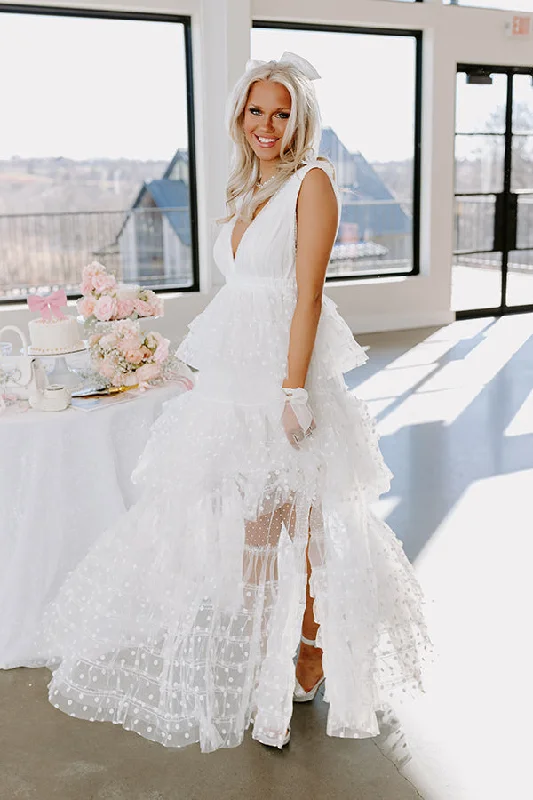 The Maisy Tiered Tulle Maxi Dress