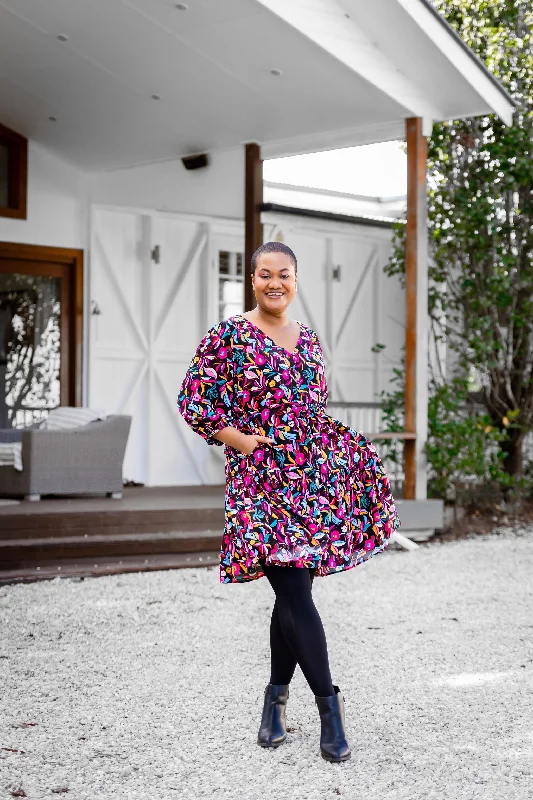 Ziggy Dress in Night Flora